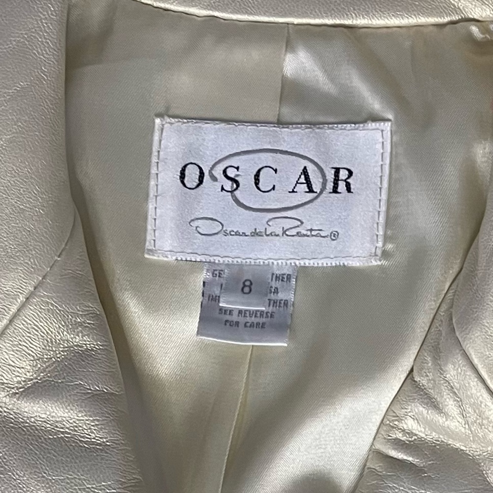 Vintage Oscar de la Renta Leather Jacket - Picture 9 of 11